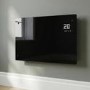 Refurbished electriQ 2500W Smart Designer Glass Panel Convection Heater - Wall Mountable & Bathroom Safe - Black