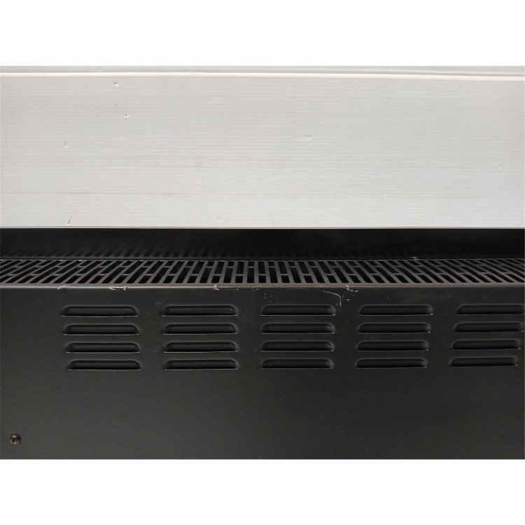 Refurbished electriQ 2500W Smart Designer Glass Panel Convection Heater - Wall Mountable & Bathroom Safe - Black