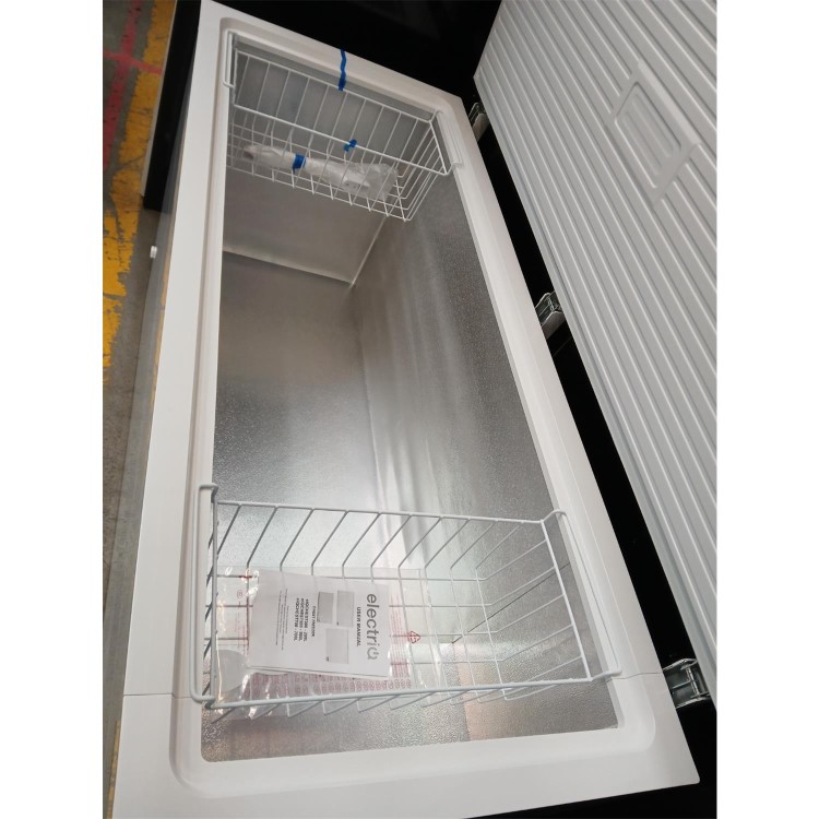 Refurbished electriQ eiQCHEST500 Freestanding 500 Litre Chest Freezer White
