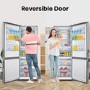 Refurbished Hisense RB645N4BIE Freestanding 495 Litre 60/40 Frost Free Fridge Freezer