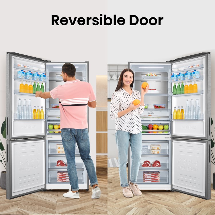 Refurbished Hisense RB645N4BIE Freestanding 495 Litre 60/40 Frost Free Fridge Freezer