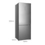 Refurbished Hisense RB645N4BIE Freestanding 495 Litre 60/40 Frost Free Fridge Freezer
