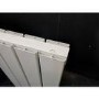 GRADE A3 - Eco Eleganza White Horizontal Flat Designer Aluminium Radiator 600x300mm Double Panel 1223 BTU