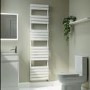 Refurbished Riace White Vertical Flat Towel Radiator 1800x450mm Single Panel 2471 BTU