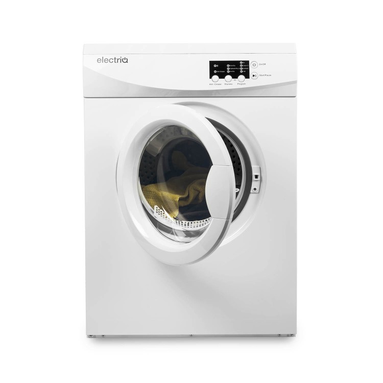 Refurbished electriQ EIQFSTD7 Freestanding 7KG Vented Tumble Dryer White