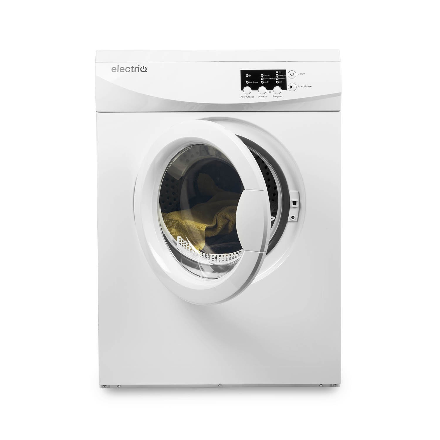 electriQ 7kg Vented Tumble Dryer - Anti-Crease - White electriQ 7kg Vented Tumble Dryer - Anti-Crease - White
