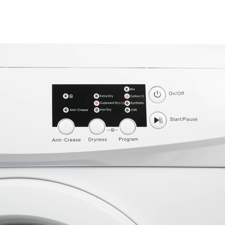 Refurbished electriQ EIQFSTD7 Freestanding 7KG Vented Tumble Dryer White