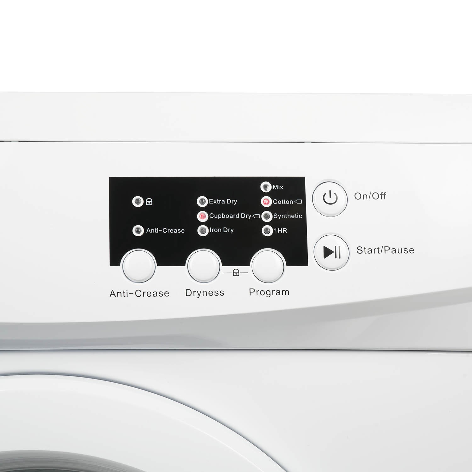 electriQ 7kg Vented Tumble Dryer - Anti-Crease - White electriQ 7kg Vented Tumble Dryer - Anti-Crease - White