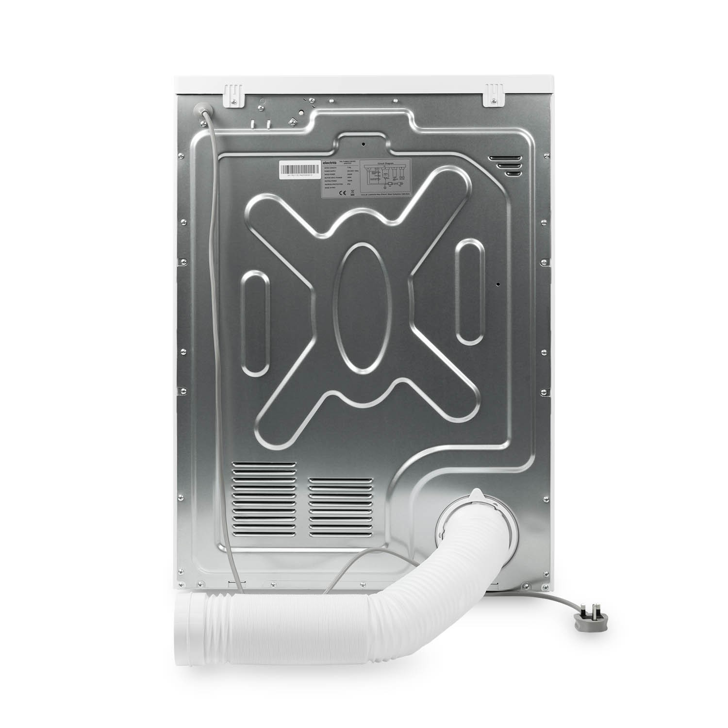 electriQ 7kg Vented Tumble Dryer - Anti-Crease - White electriQ 7kg Vented Tumble Dryer - Anti-Crease - White