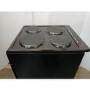 Refurbished electriQ EQEC50B1 50cm Electric Cooker with Sealed Plate Hob Black