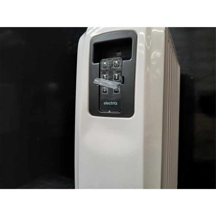 Refurbished - electriQ 2500W Smart Oil Filled Radiator with Thermostat and Weekly Timer - White