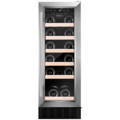 Refurbished CDA 19 Bottle Capacity Single Zone Freestanding 30cm Under Counter Wine Cooler - Stainless Steel