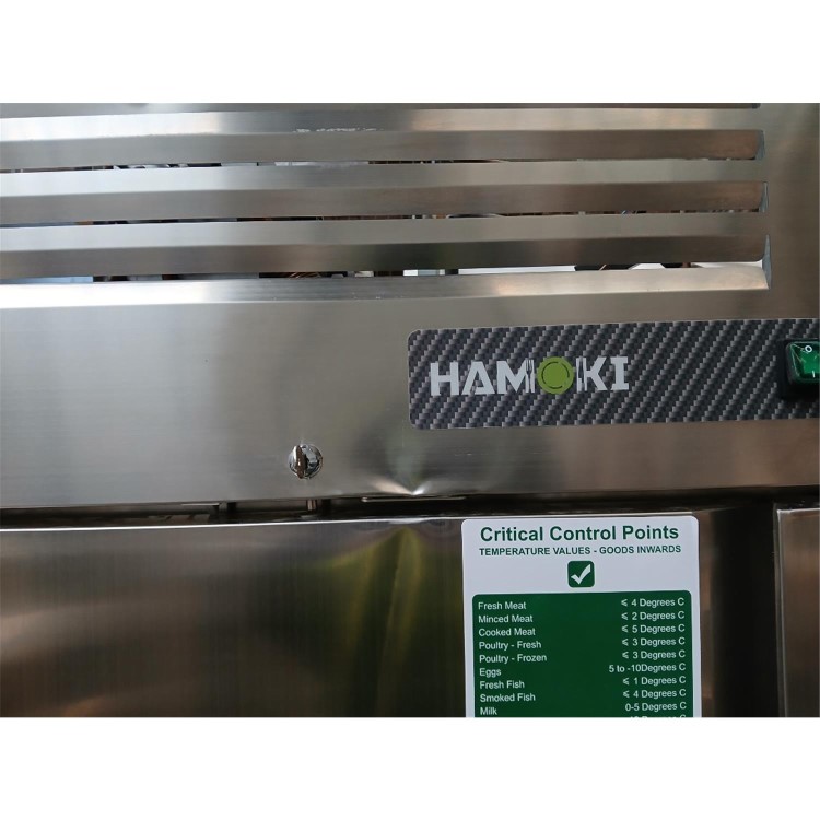 GRADE A3 - Hamoki GN1410BT Double Door Upright Freezer - 1375 Ltr, Ventilated Cooling