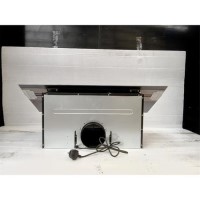 GRADE A3 - electriQ 90cm Super Silent Angled Cooker Hood - Black