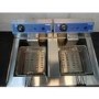 Refurbished Hamoki EF-132V Electric Countertop Fryer 2 x 13ltr Twin Tank With Drain Taps - 2 x 3kW - Commercial Catering Model