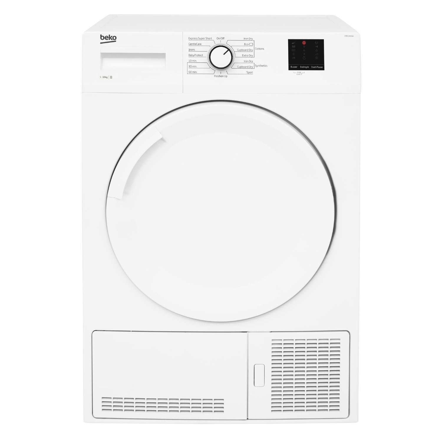 Beko Dtbc10001w 10Kg Condenser Tumble Dryer  DTBC10001W