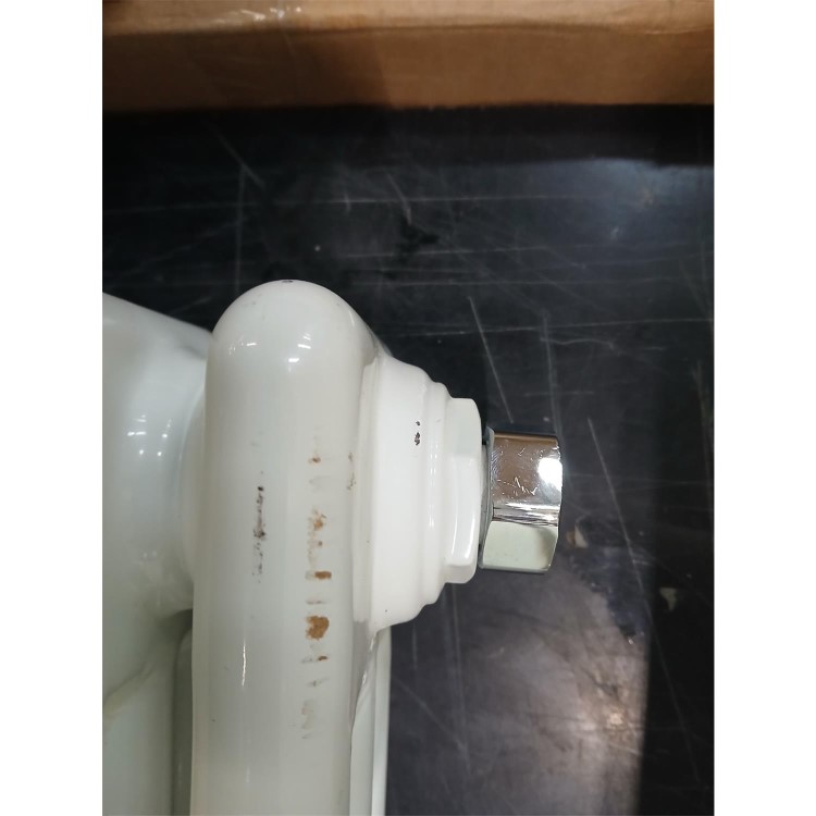 Refurbished - Reggio White Vertical Triple Column Traditional Radiator 1800x470mm 5545 BTU - Cast Iron Style