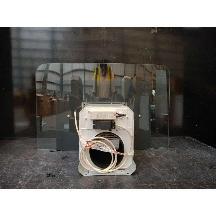 Refurbished AEG 3000 Series DTX3840M 80cm Curved Glass Chimney Cooker Hood Stainless Steel