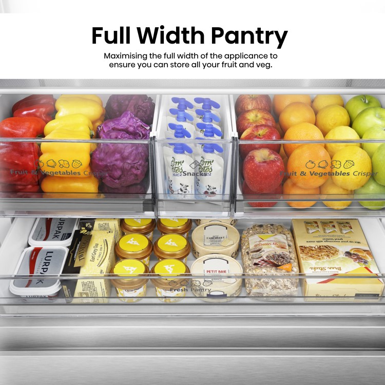 Refurbished Hisense PureFlat RF815N4SESE 634 Litre American Fridge Freezer with Water and Ice Dispenser