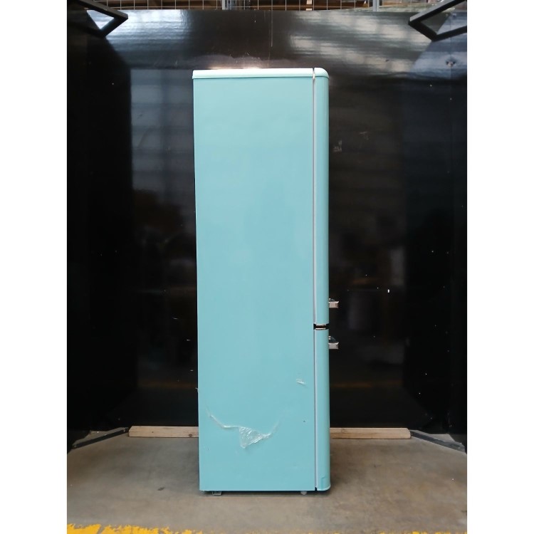 Refurbished Amica 244 Litre 60/40 Freestanding Fridge Freezer - Duck Egg Blue