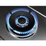 Refurbished 86cm Five Burner Gas Hob With Cast Iron Pan Stands - Stainless Steel