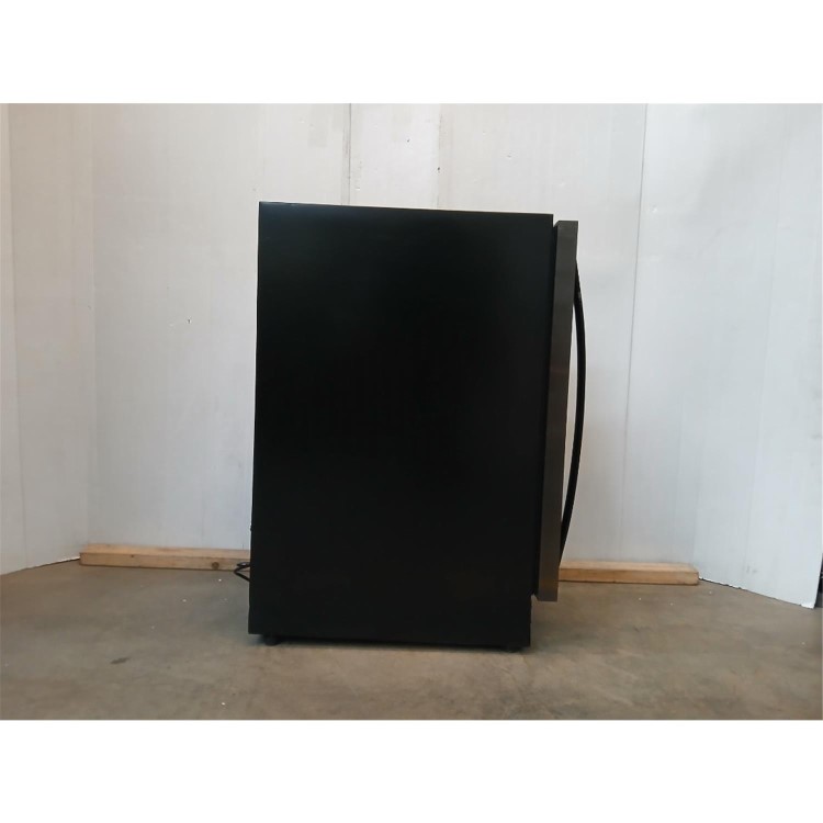 GRADE A3 - electriQ 18 Bottle Capacity 30cm Freestanding Under Counter Wine Cooler - Premium Dark Stainless Steel