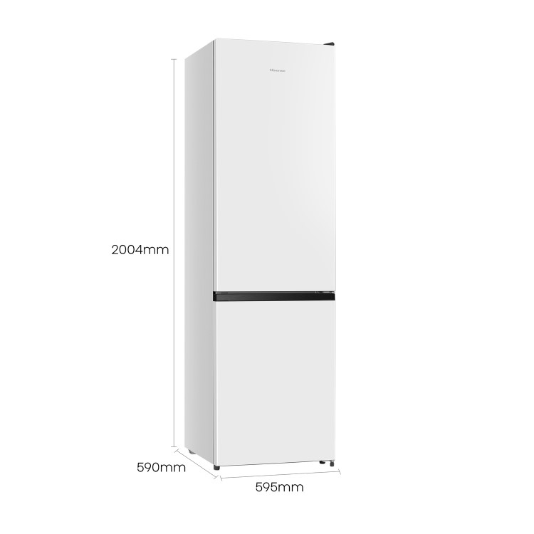 Hisense 336 Litre 60/40 Freestanding Fridge Freezer - White