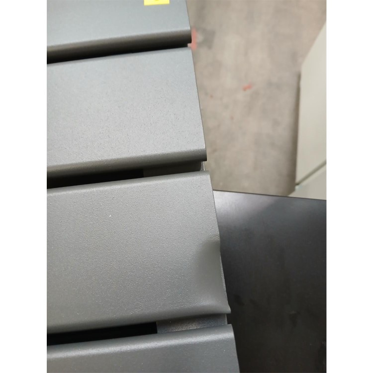 Refurbished - Eco Eleganza Anthracite Vertical Flat Designer Aluminium Radiator 1600x525mm Double Panel 4724 BTU