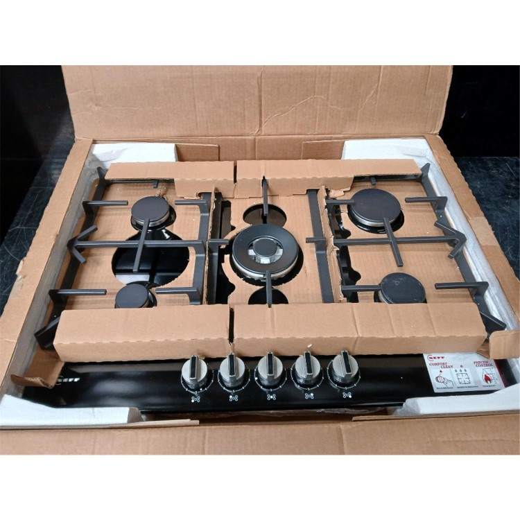 GRADE A3 - Neff N70 75cm 5 Burner Gas Hob - Black