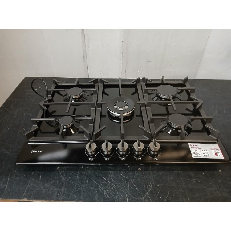 Refurbished Neff N70 75cm 5 Burner Gas Hob - Black