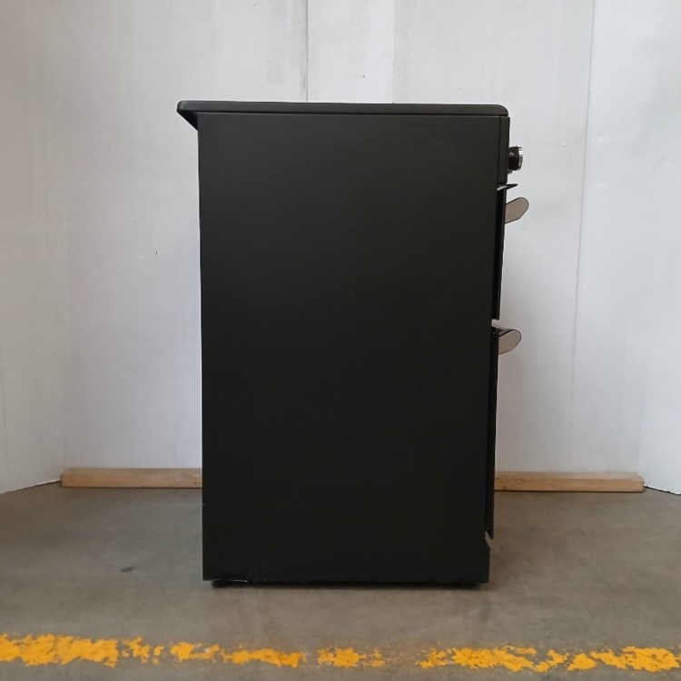 Refurbished electriQ 60cm Double Oven Cooker with Ceramic Hob - Black
