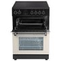 electriQ 60cm Double Oven Electric Cooker - Cream