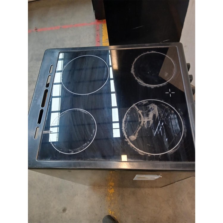 Refurbished electriQ 50cm Double Cavity Electric Cooker - Black