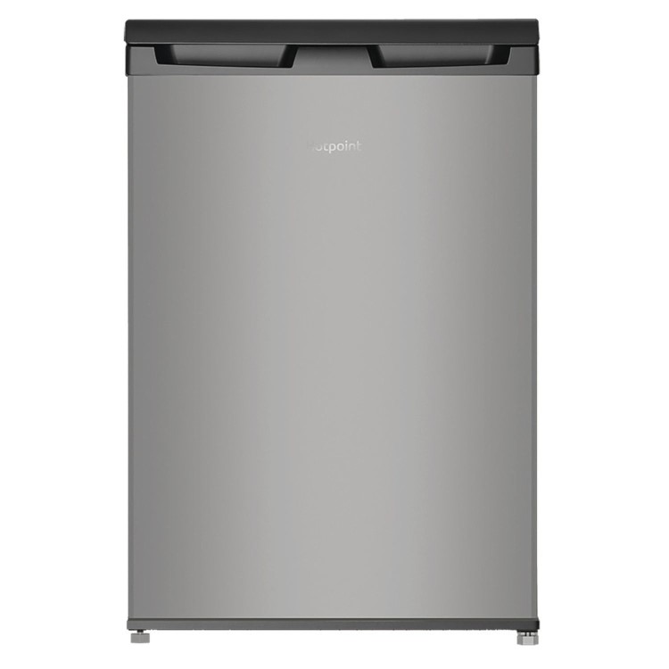 Refurbished Hotpoint 128 Litre Freestanding Under Counter Larder Fridge - Stainless Steel