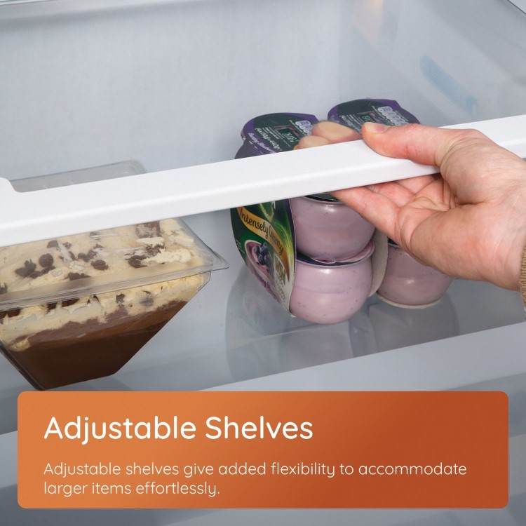 Refurbished Hotpoint 128 Litre Freestanding Under Counter Larder Fridge - Stainless Steel