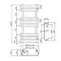 ALMOST PERFECT - Corner Towel Rail Matt Black 850x400mm- Kahli