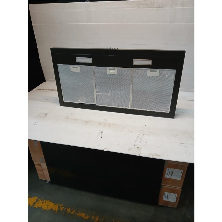 GRADE A3 - electriQ 90cm Slimline Chimney Range Hood - Black