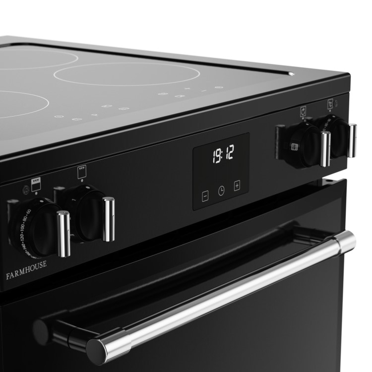 Refurbished Belling Farmhouse 60Ei 60cm Electric Induction Cooker Black