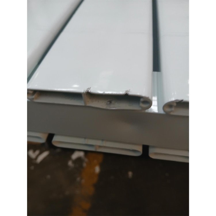 Refurbished - Eco Eleganza White Vertical Flat Designer Aluminium Radiator 1600x600mm Double Panel 5398 BTU