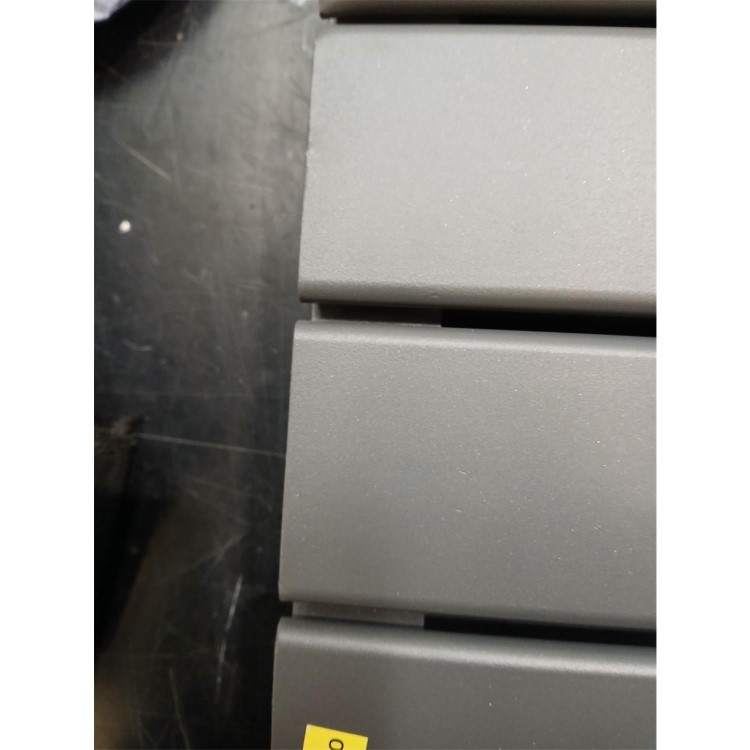 Refurbished - Eco Eleganza Anthracite Vertical Flat Designer Aluminium Radiator 1600x600mm Double Panel 5398 BTU