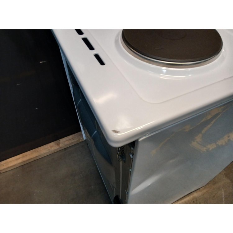 Refurbihsed electriQ 60cm Electric Cooker with Sealed Plate Hob - White
