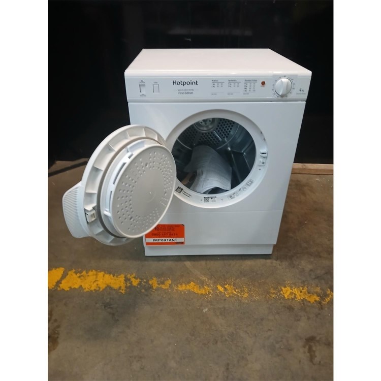 Refurbished Hotpoint 4kg Compact Vented Tumble Dryer - White
