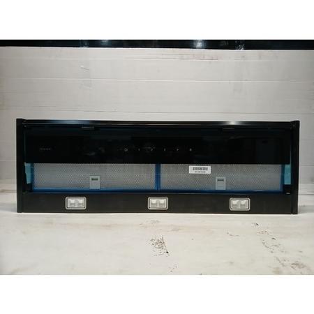 Refurbished N70 90cm Wide Integrated Cooker Hood With Fold-out Glass Deflector - Black