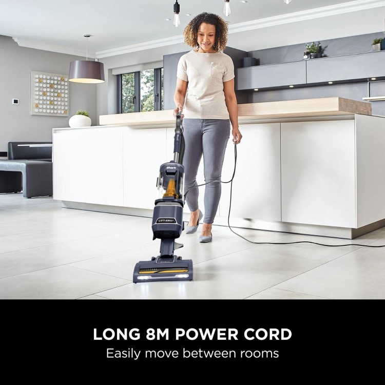 Refurbished Shark Anti Hair Wrap Upright Vacuum Cleaner with Lift-Away - Royal Grey
