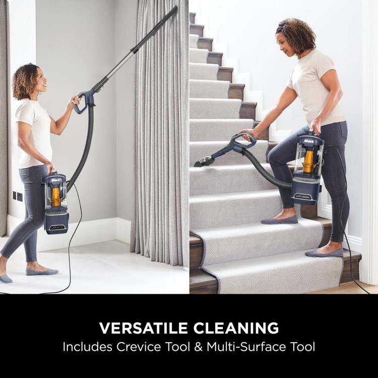 Refurbished Shark Anti Hair Wrap Upright Vacuum Cleaner with Lift-Away - Royal Grey