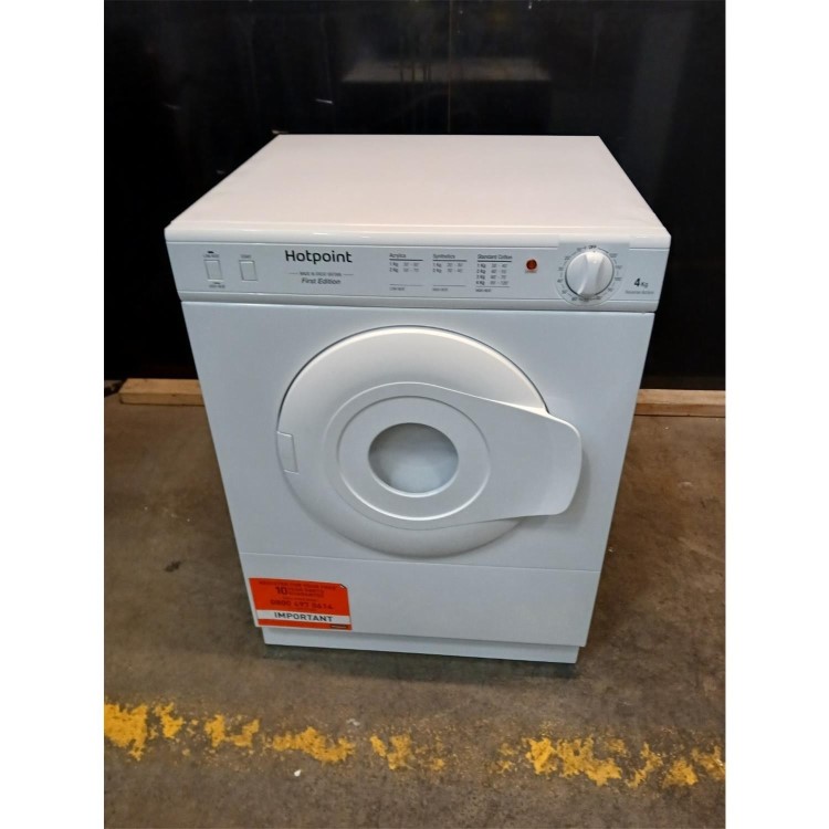 Refurbished Hotpoint 4kg Compact Vented Tumble Dryer - White