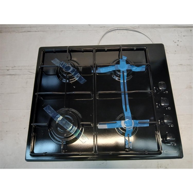 Refurbished Candy 60cm 4 Burner Gas Hob with Pan Stand -Black