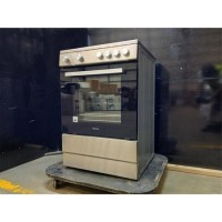 GRADE A2 - electriQ 60cm Electric Cooker - Stainless Steel