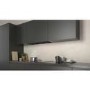Refurbished N70 90cm Wide Integrated Cooker Hood With Fold-out Glass Deflector - Black