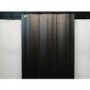 Refurbished - Eco Vivante Midnight Black Vertical Wave Designer Aluminium Radiator 1800x565mm Single Panel 4508 BTU